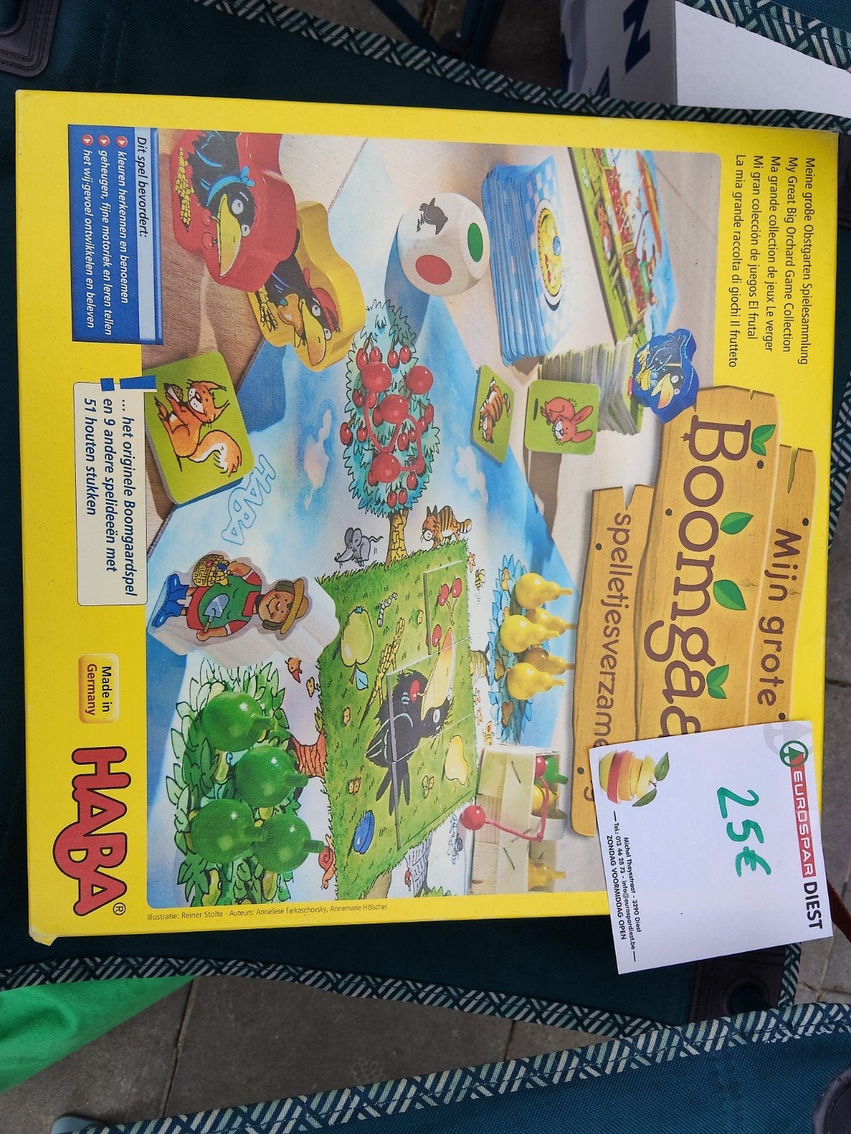Mijn grote boomgaard, Ophalen