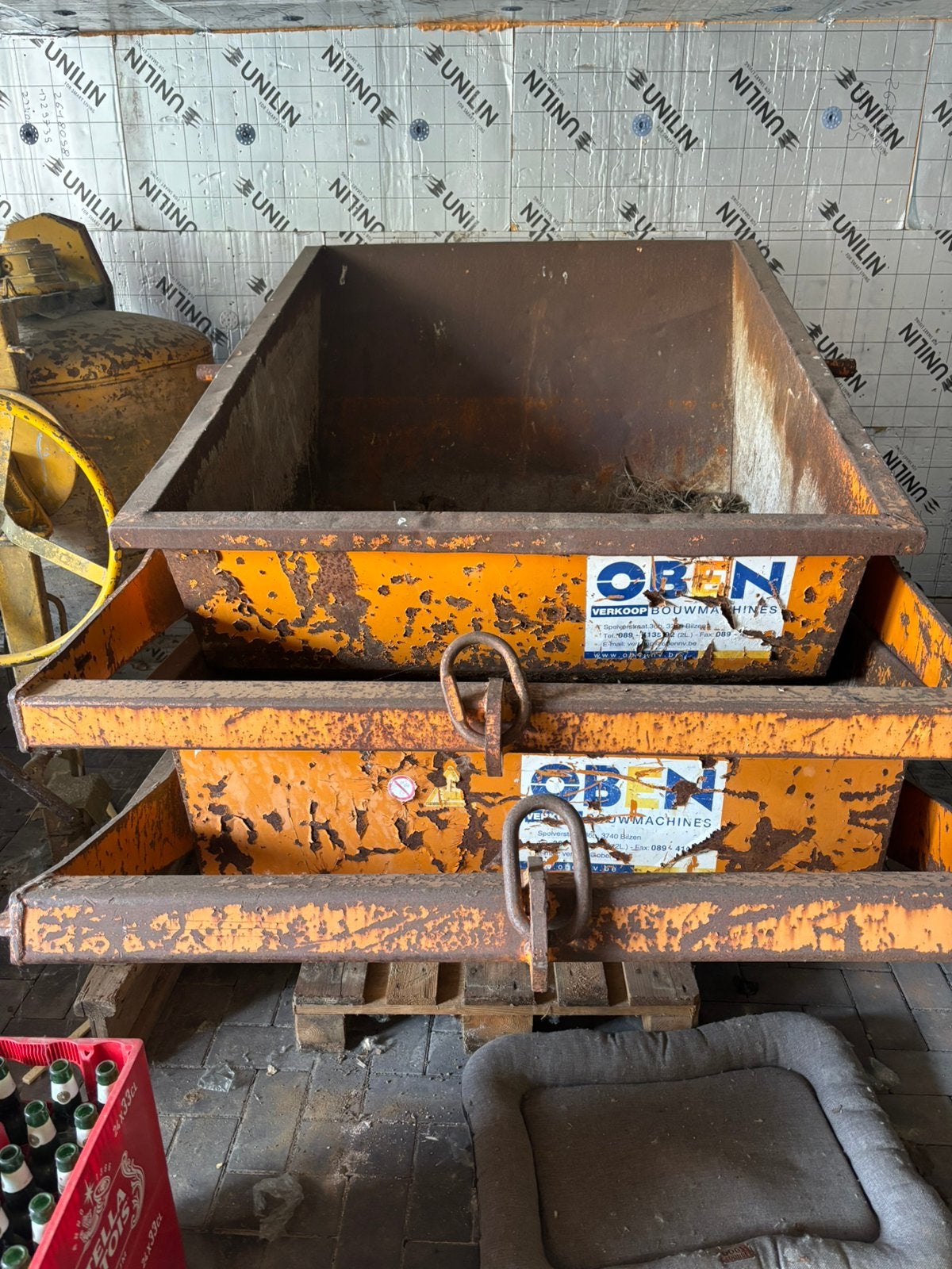 Puinbak kraan 600kg, Zakelijke goederen, Machines en Bouw | Kranen en Graafmachines, Ophalen, Kraan