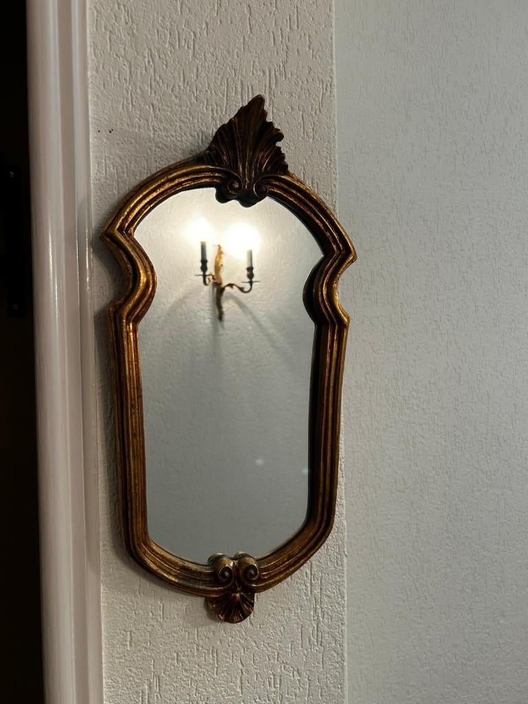 Miroir vintage, Moins de 100 cm, Comme neuf, Enlèvement, Ovale