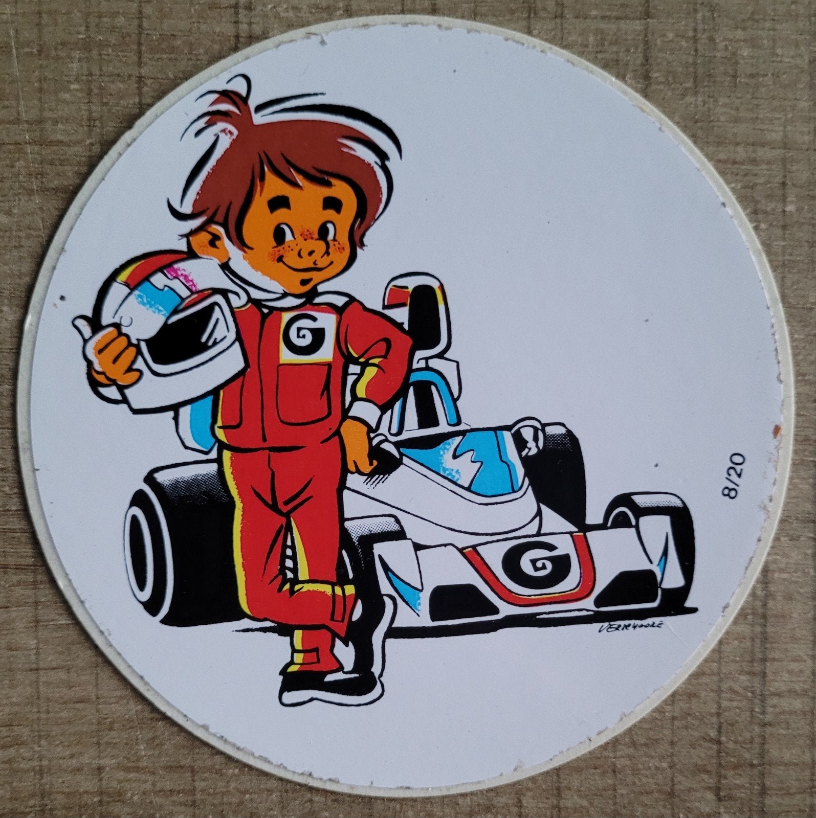 Oude sticker: autosport, Ophalen of Verzenden, Gebruikt, Auto of Motor