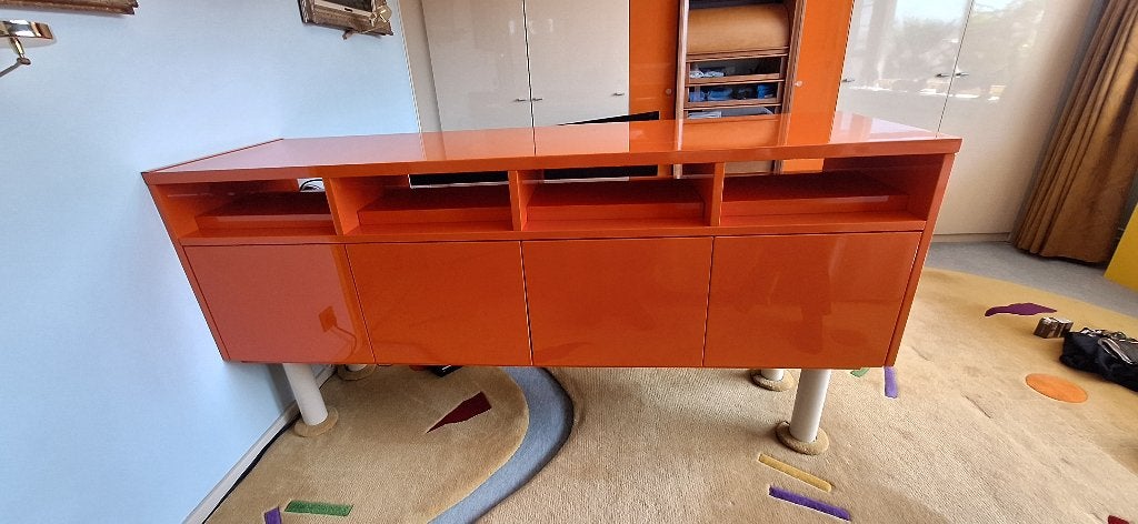 Buffet/meuble TV au design personnalisé unique, 200 cm ou plus, Design, Comme neuf, Enlèvement