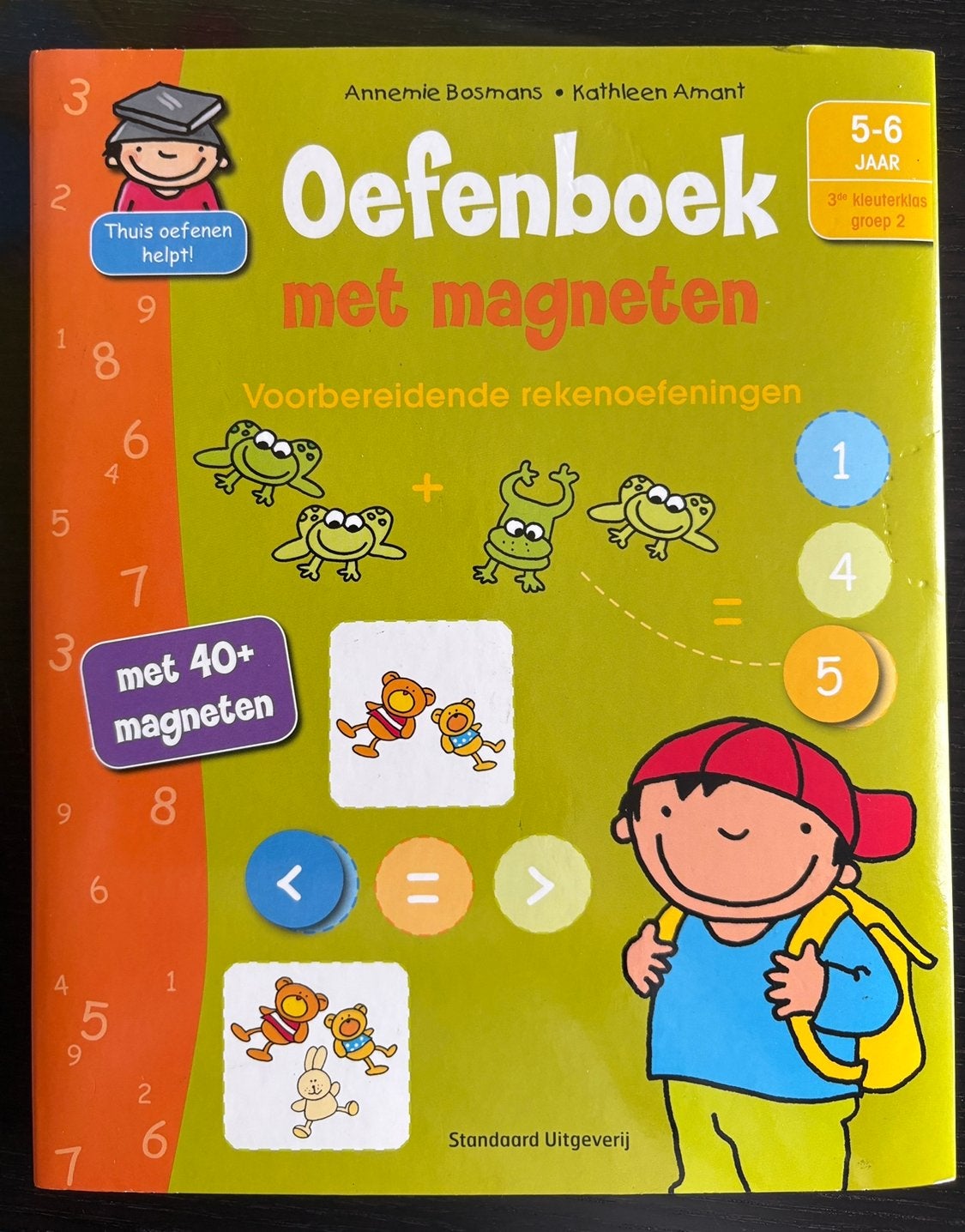 Oefenboek rekenen met magneten - 5-6j/3e kleuterklas/groep2, Ophalen, Zo goed als nieuw, Uitklap-, Voel- of Ontdekboek, 3 tot 4 jaar