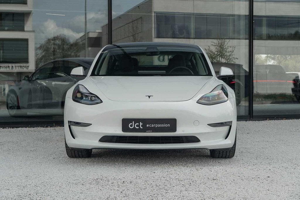 Tesla Model 3 AWD Long Range Dual Motor (bj 2020, automaat), Auto's, Tesla, Automaat, Gebruikt, Wit, Leder