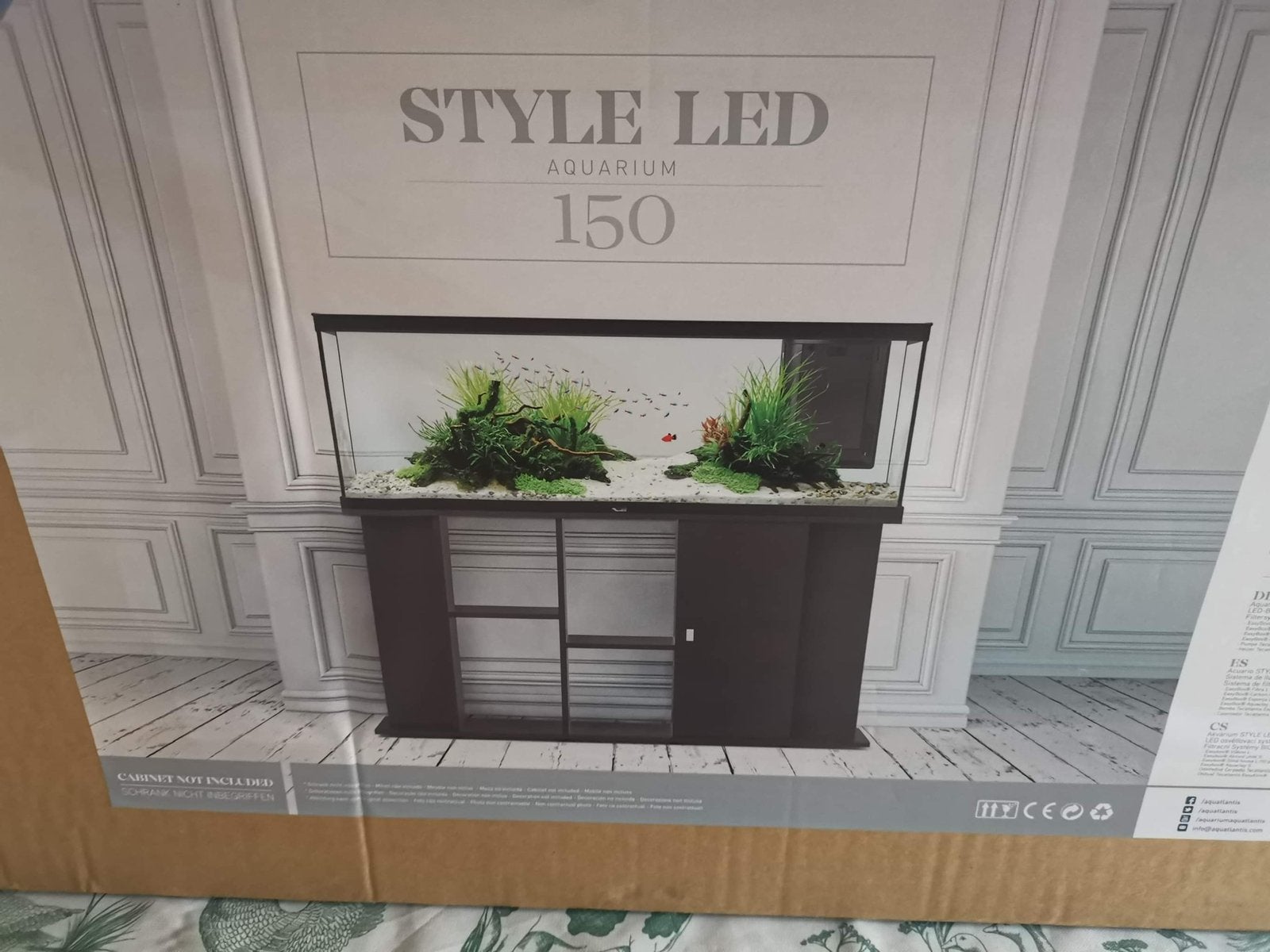 Aquarium 350 liter met biofilter en kast., Animaux & Accessoires, Aquatlantis, Aquarium vide, Enlèvement, Utilisé