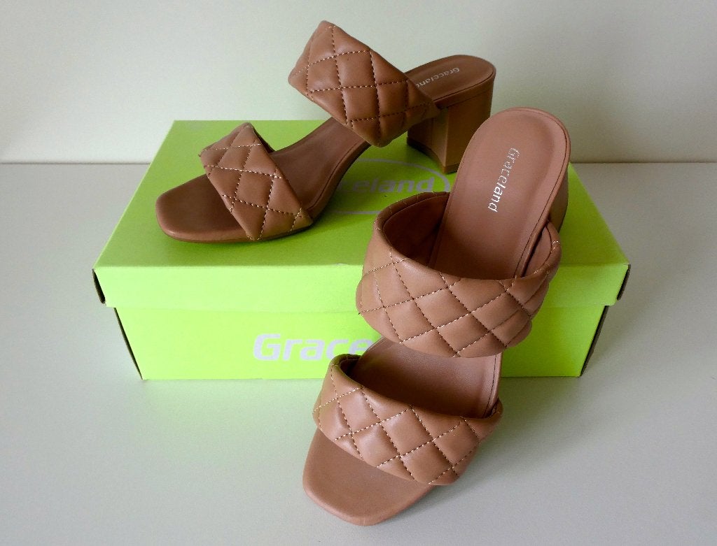 Sandalen voor dames, Beige, Nieuw, Graceland, Sandalen of Muiltjes