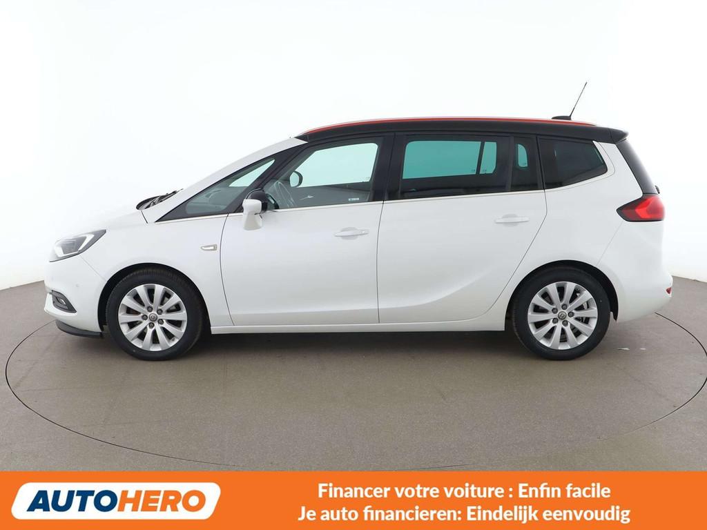 Opel Zafira Tourer 1.4 Turbo Business Innovation (bj 2018), Auto's, Gebruikt, Zwart, Wit, Leder