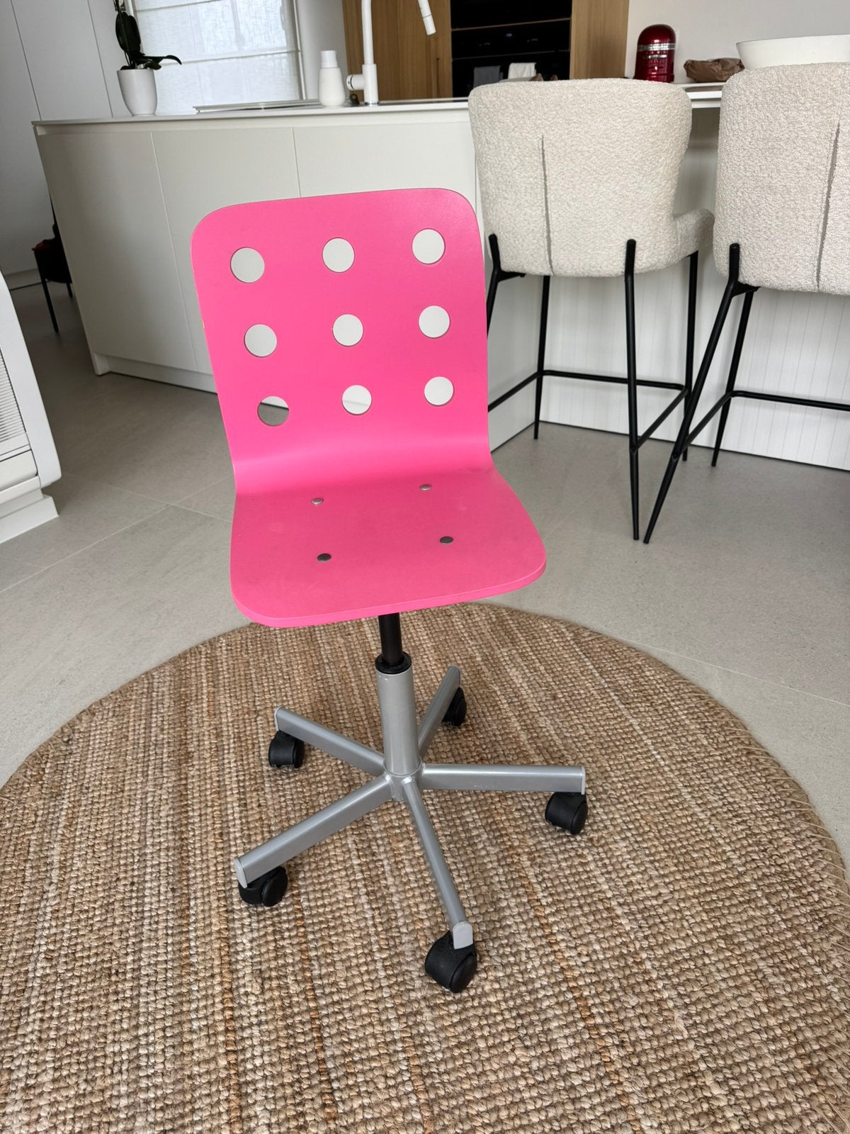 Kinderbureaustoel, Huis en Inrichting, Ophalen, Zo goed als nieuw, Roze