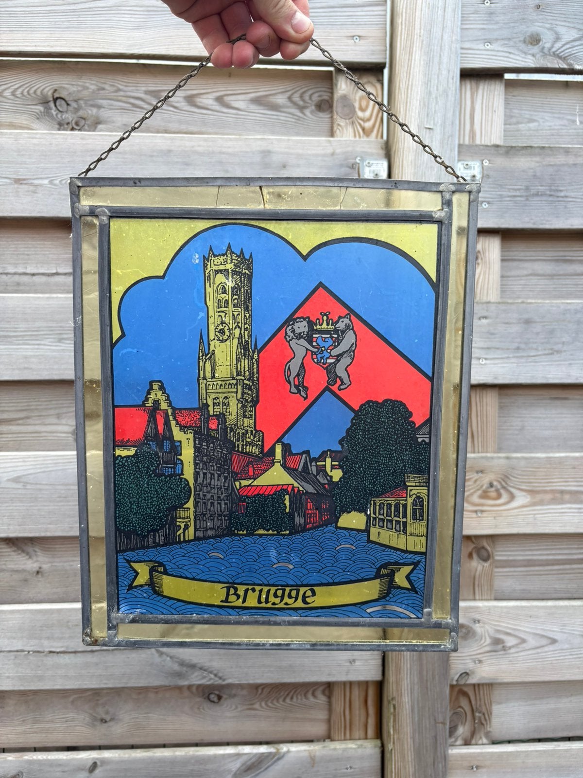 Geschilderd glas in lood, Ophalen