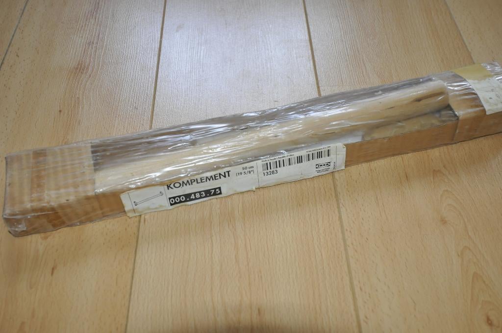 Ikea tringles vêtements bois naturel 50cm Neuves emballées, Enlèvement ou Envoi, Neuf