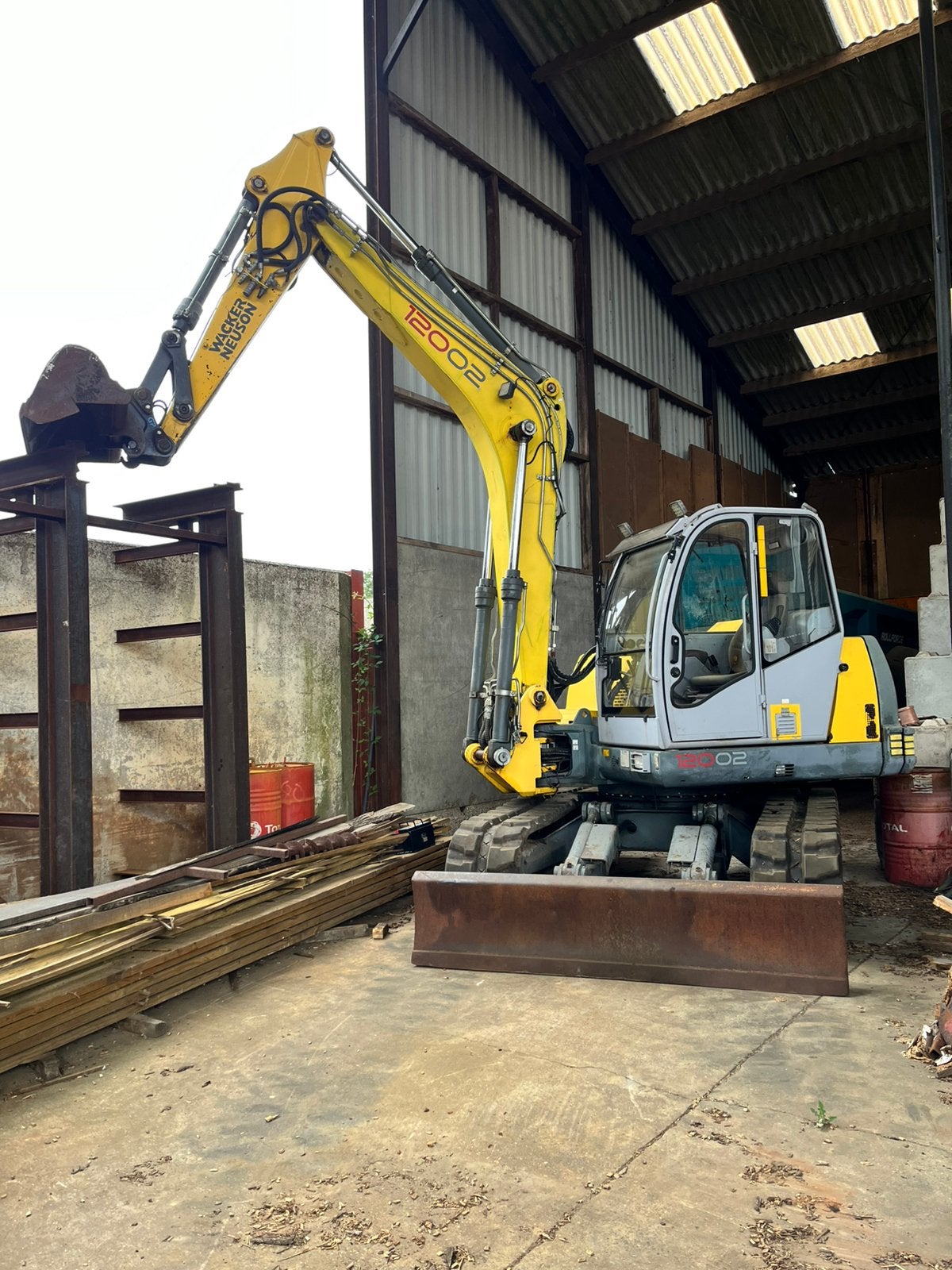 Wacker neuson 12002, Ophalen