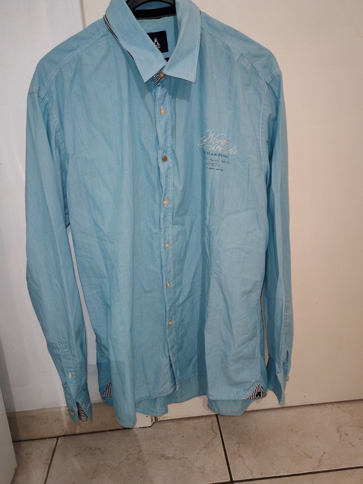 Lichtblauw Gaastra Overhemd – Half Moon Island XXL, Vêtements | Hommes, Enlèvement, Comme neuf, Bleu, Gaastra