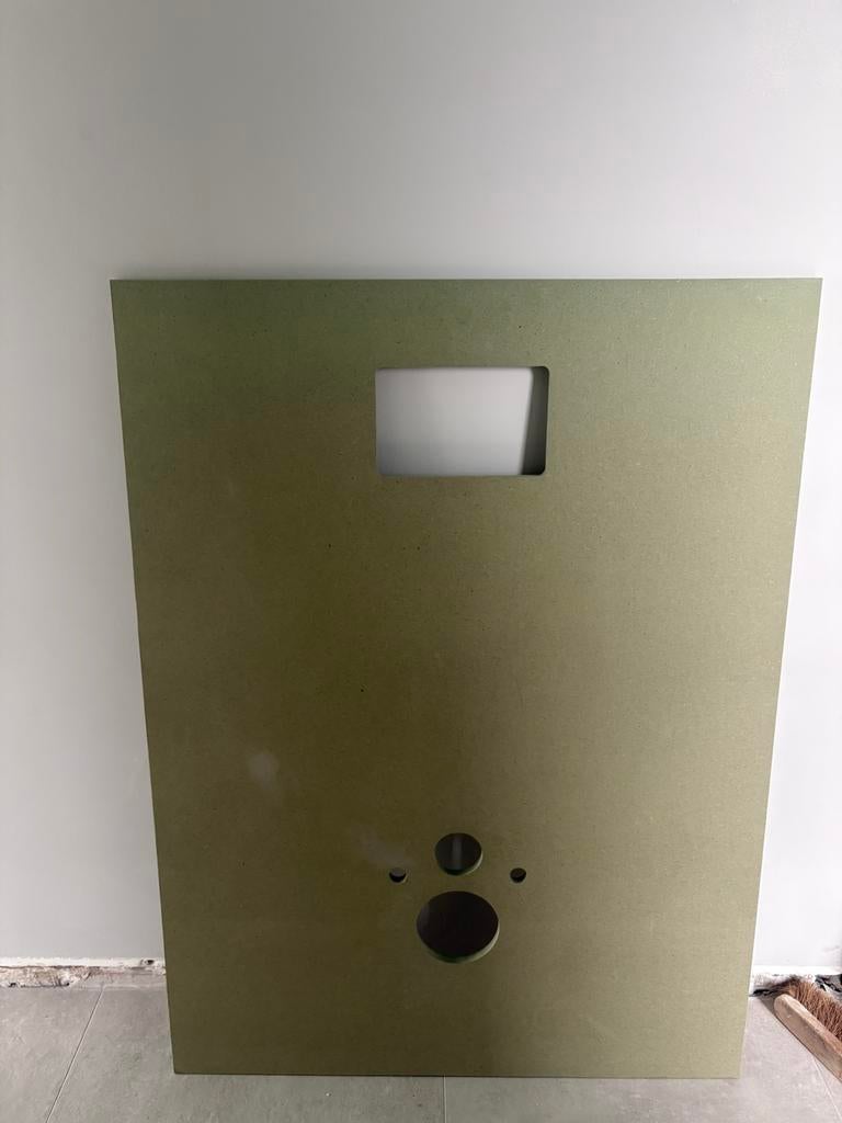 Afwerkplaat geberit hangwc 90x121cm, Doe-het-zelf en Bouw, Ophalen, Nieuw, Toilet