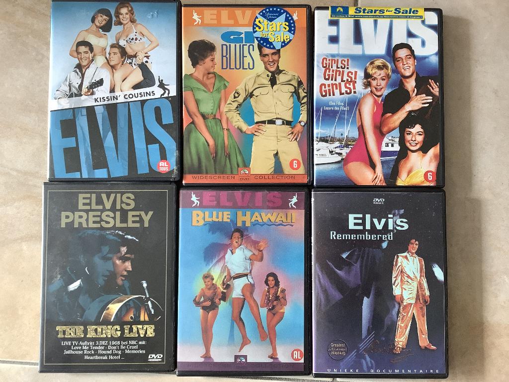 DVD 6st Elvis Presley, Cd's en Dvd's, Dvd's | Overige Dvd's, Alle leeftijden, Ophalen, Zo goed als nieuw