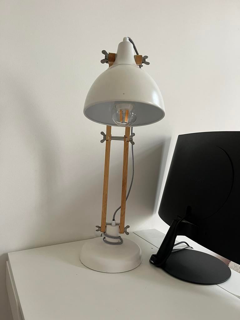 Lampe de bureau, Enlèvement, Utilisé, Industriel, Bois