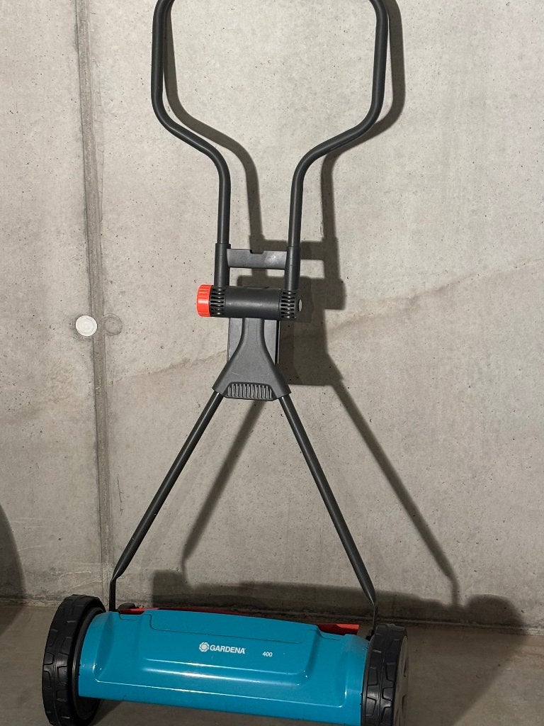 Gardena grasmaaier zonder opvangbak, Jardin & Terrasse, Tondeuses à gazon, Tondeuses à gazon manuelles, Comme neuf, 40 à 49 cm