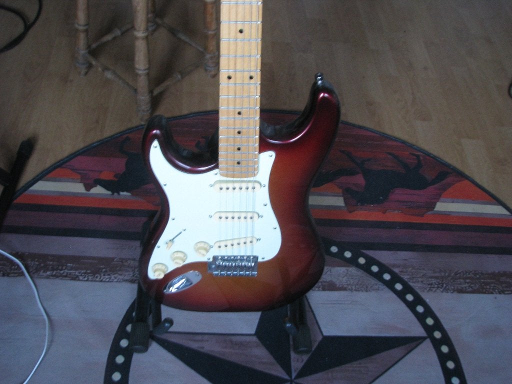 Linkshandige strat, Ophalen of Verzenden, Gebruikt, Solid body
