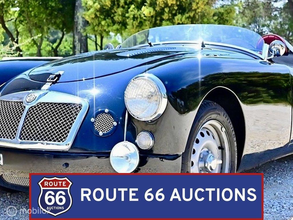 MG MGA Cabriolet Twin-Cam | 1959 | Route 66 Auctions, Zwart, Bedrijf, Handgeschakeld, Overige carrosserie