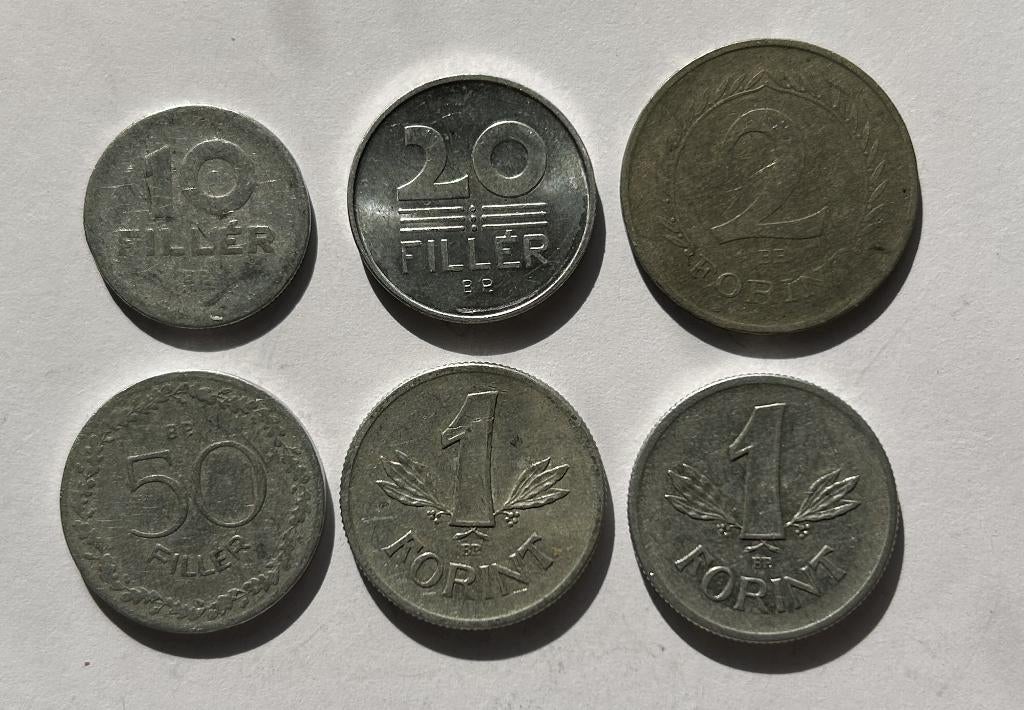 Hongarije, 6 munten, Postzegels en Munten, Ophalen of Verzenden, Hongarije, Losse munt