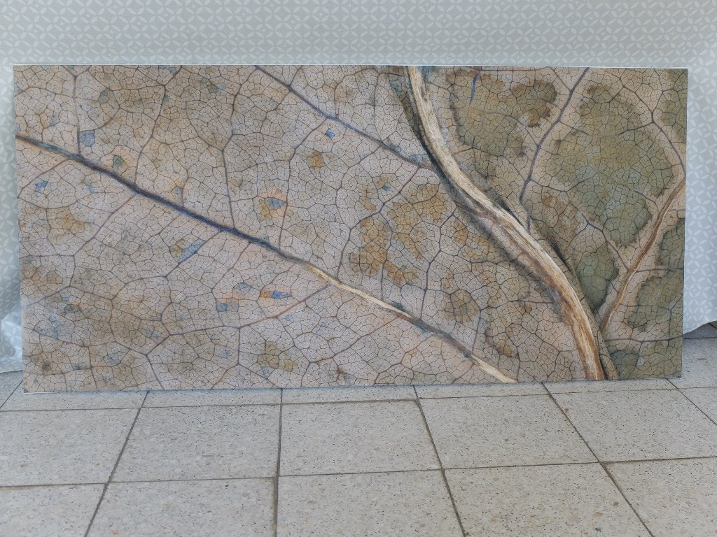Feuille de route (Toile sur chassis) 100x48, Ophalen, Foto, Fotografie, Genummerd