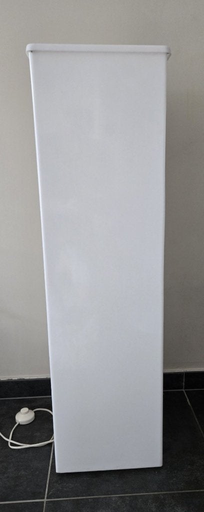 Vintage plantenzuil in plexi met verlichting, Kunststof, Gebruikt, Vierkant, Binnen