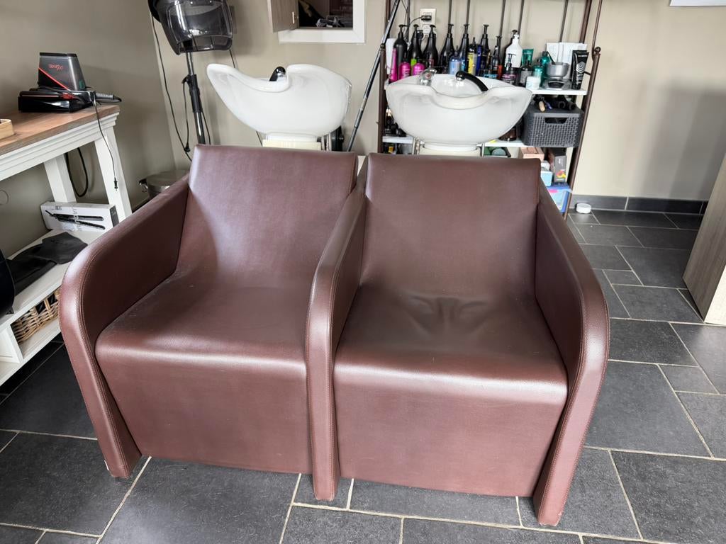 Kappers wasunit + kappersstoelen, Handtassen en Accessoires, Uiterlijk | Haarverzorging, Ophalen