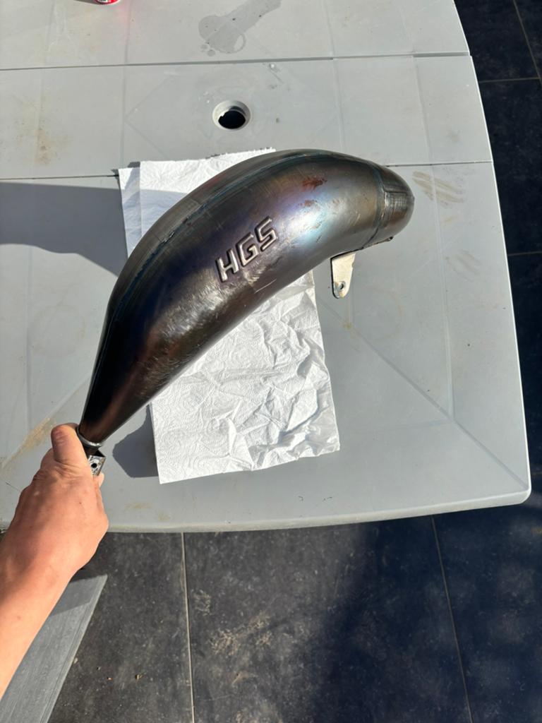 HGS voorbocht yamaha Yz125, Enlèvement, Comme neuf, Pot d'échappement