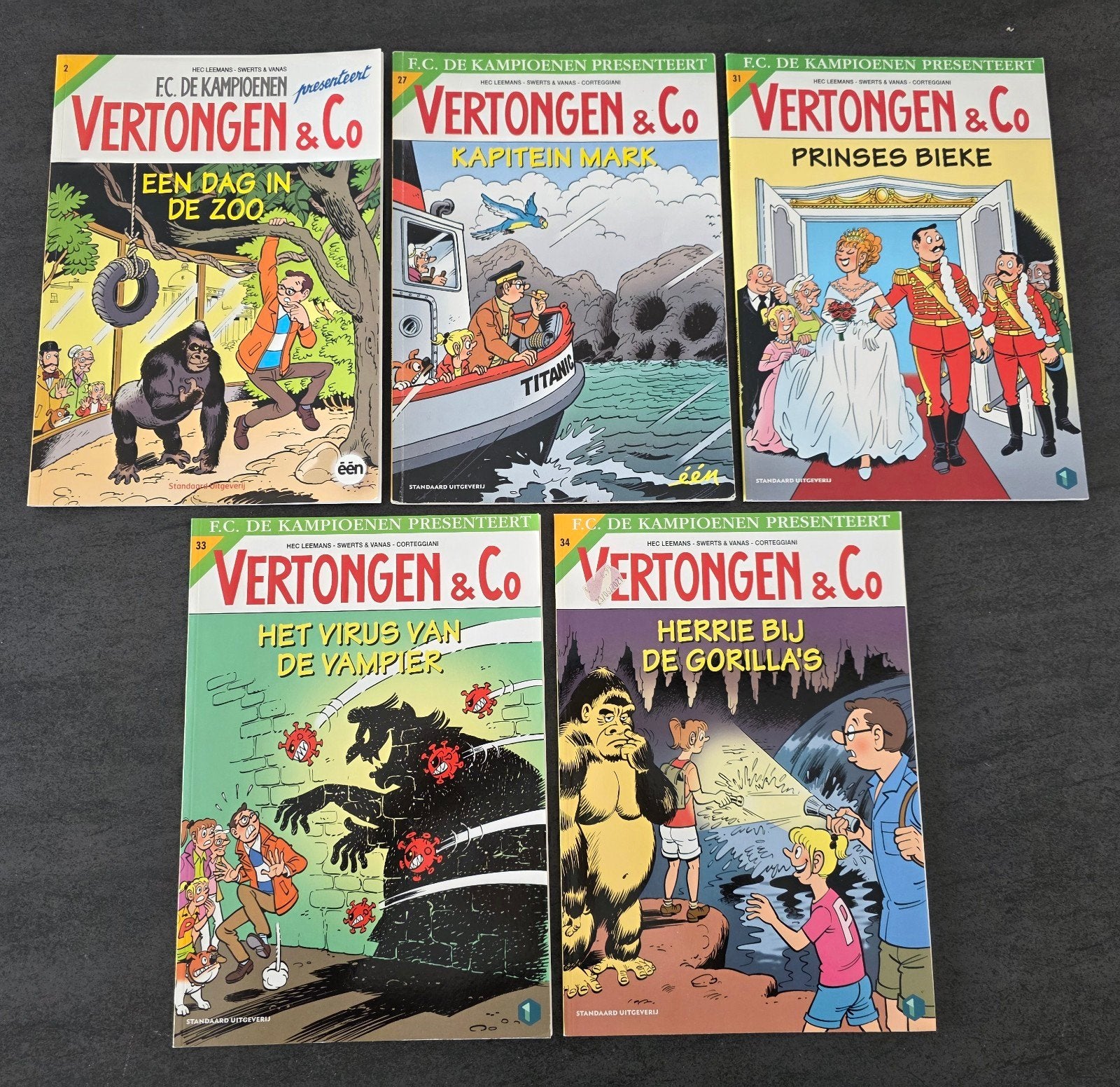 Strips: Fc de Kampioenen: Vertongen en Co, Ophalen of Verzenden, Zo goed als nieuw