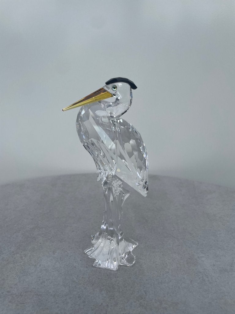 Swarovski Zilverreiger 221627 met doos & certificaat, Verzamelen, Ophalen, Gebruikt, Figuurtje