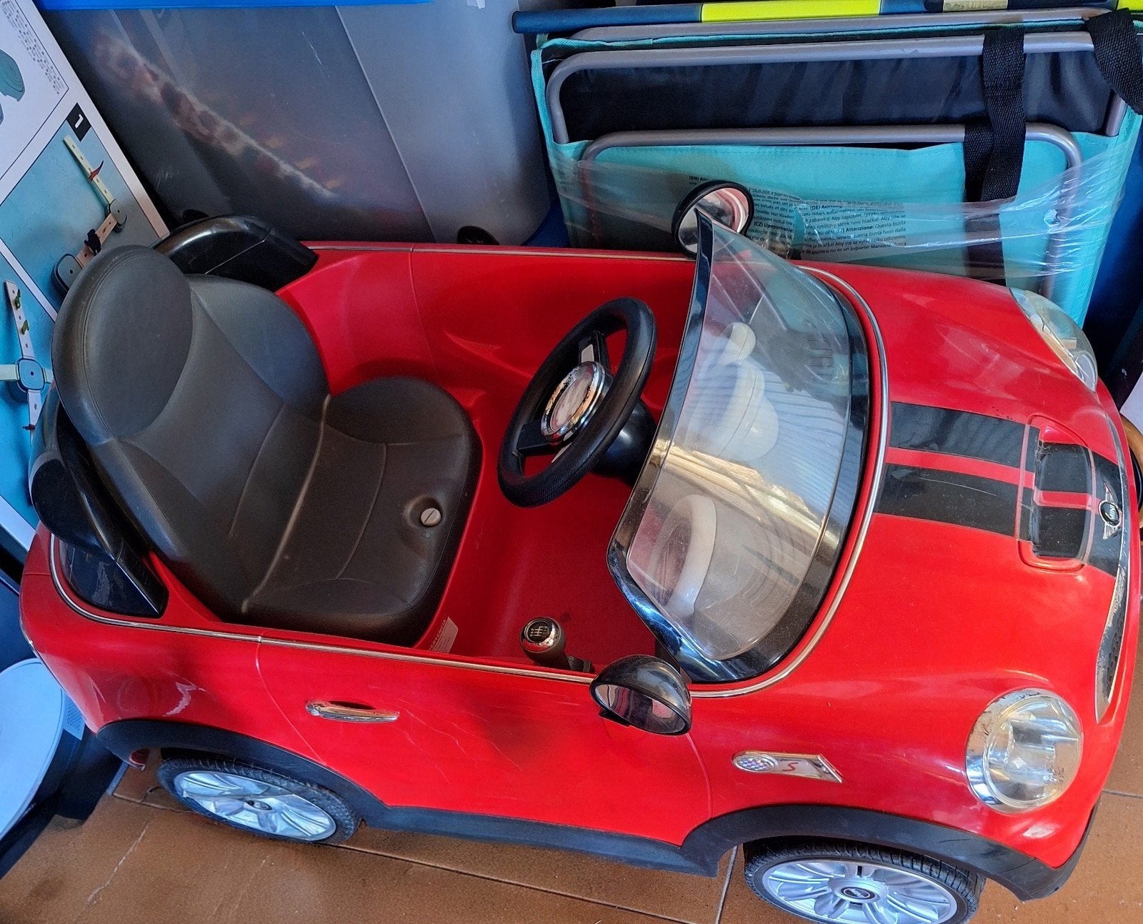 Mini Cooper elektrische kinderauto, Kinderen en Baby's, Ophalen