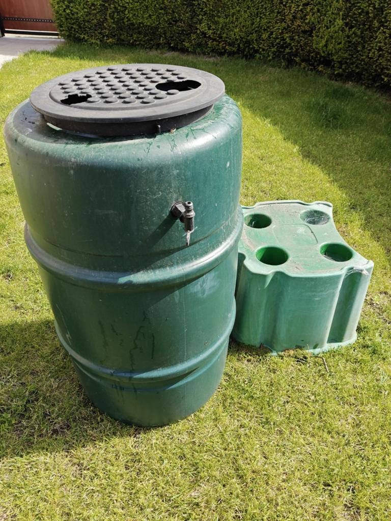 Waterton 227l met verhoog, Tuin en Terras, Regentonnen, Ophalen, Met kraantje