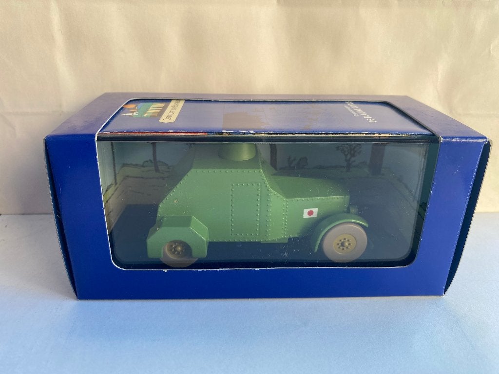 Véhicule blindé Tintin Sumida ARM, Le Lotus bleu, Atlas 1:43, Enlèvement ou Envoi, Tintin, Comme neuf, Statue ou Figurine