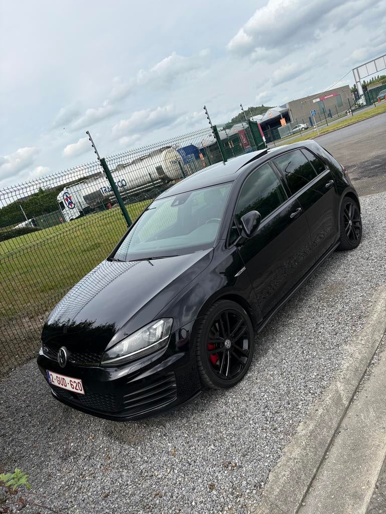 Golf 7 GTD, Auto's, Zwart, Zwart, Leder, Elektrisch