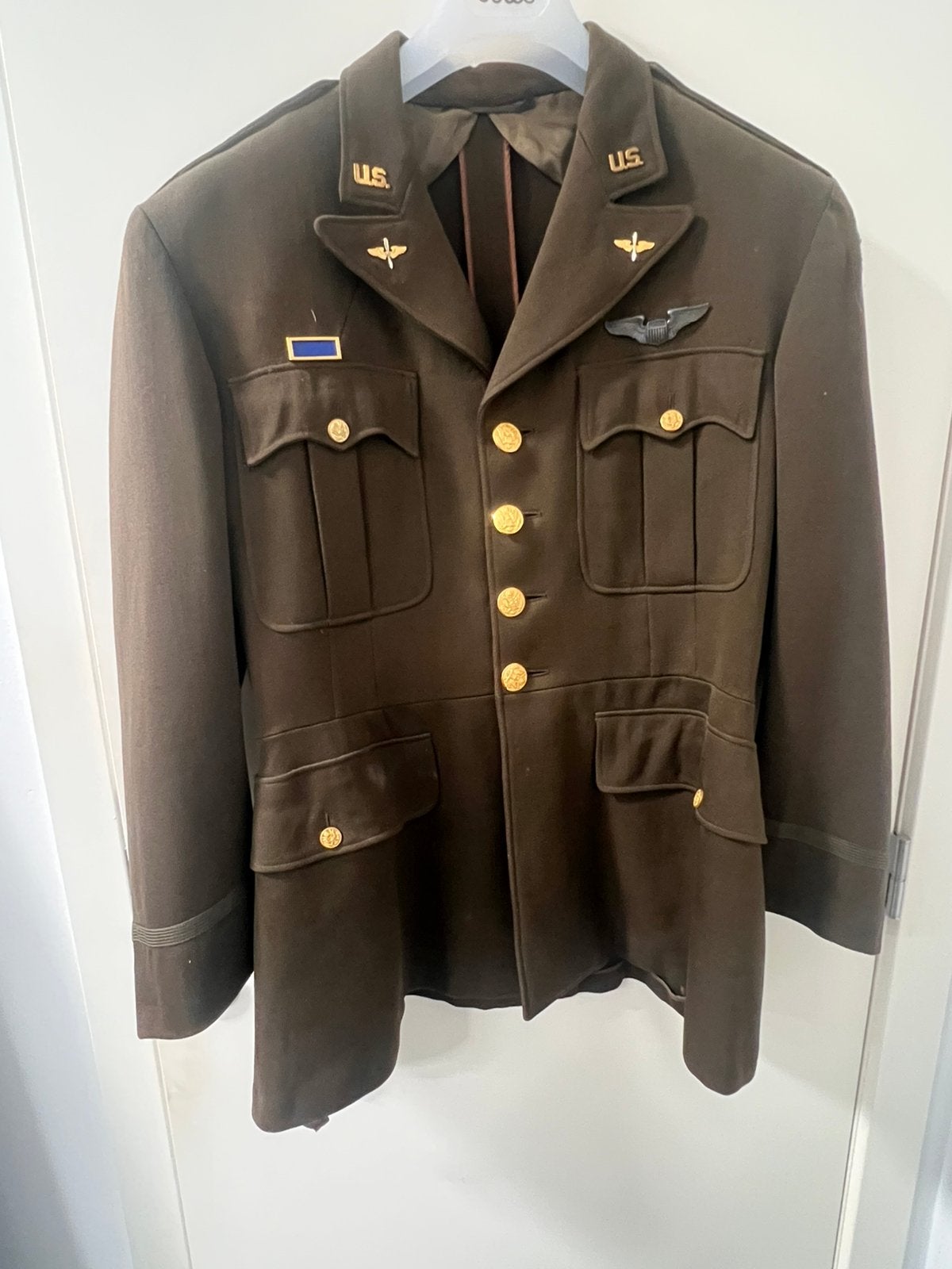 Us ww2 - veste officier usaaf FULL ORIGINAL, Collections, Objets militaires | Seconde Guerre mondiale, Enlèvement ou Envoi