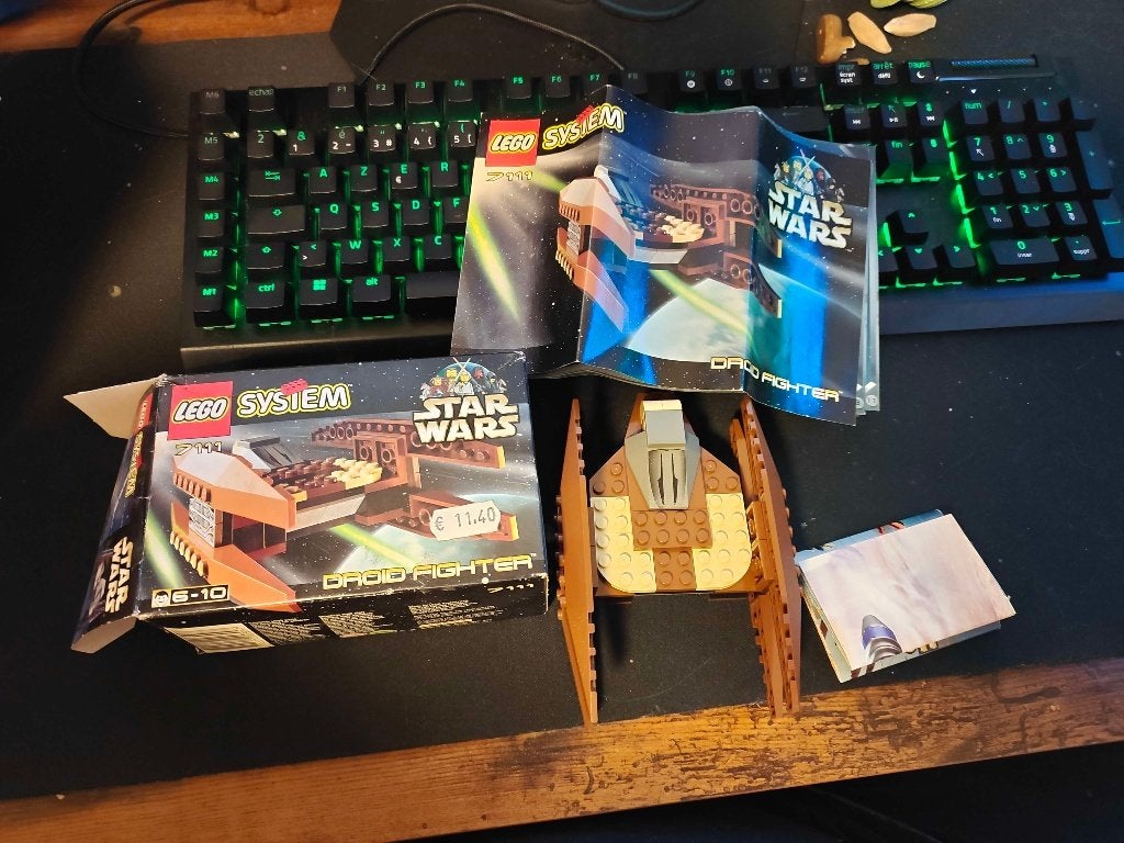 lego star wars 7111 droid fighter, Kinderen en Baby's, Inclusief instructies, Star Wars, Lego, Ophalen of Verzenden