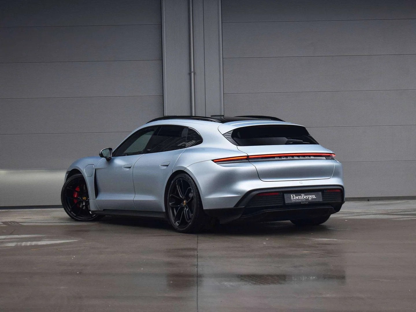 Porsche Taycan 4S Sport Turismo / Perf Battery / Ice Silver, Auto's, 4 zetels, Gebruikt, 435 pk, Zwart