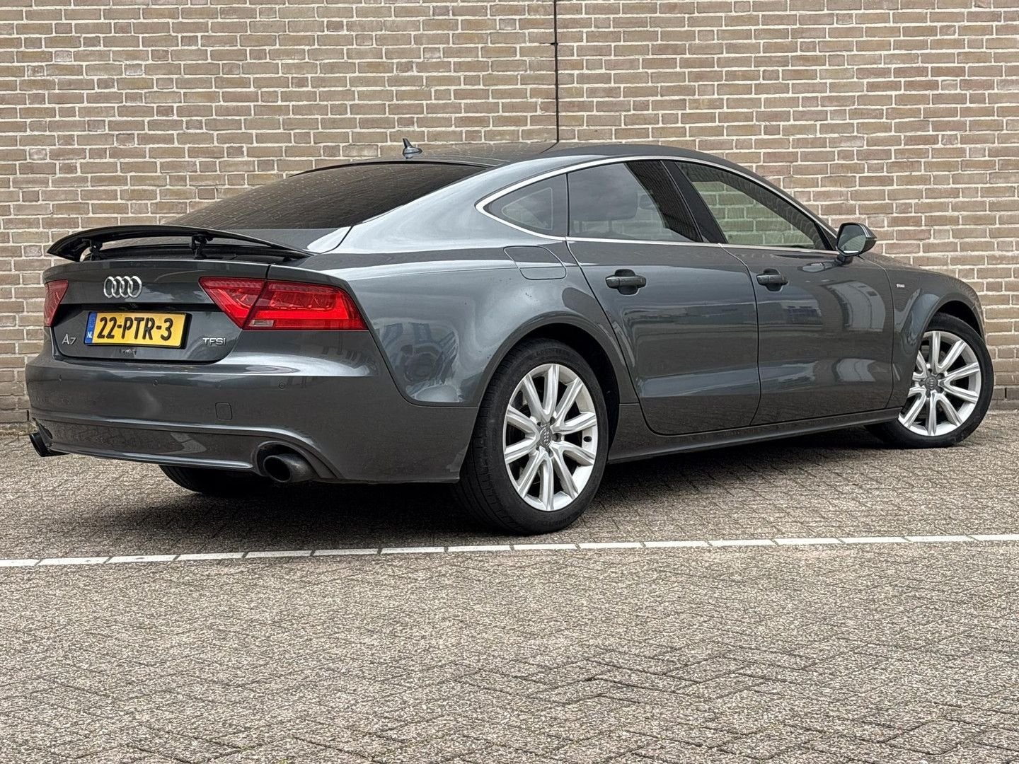 Audi A7 Sportback 3.0 TFSI quattro Pro Line plus | S-Line |, Auto's, Audi, Zwart, 190 g/km, Berline, Zilver of Grijs