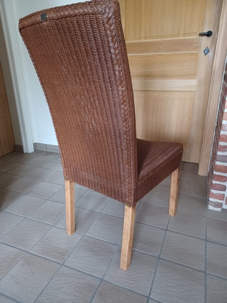 Eetkamer stoelen, Huis en Inrichting, Ophalen, Bruin, Riet of Rotan, Zo goed als nieuw