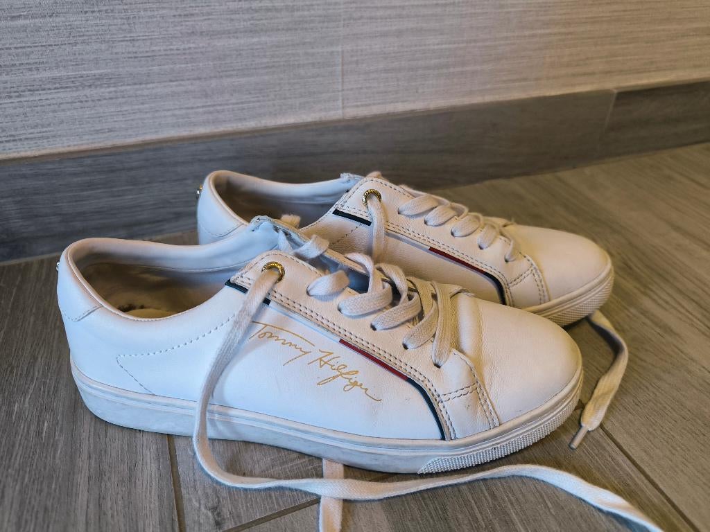 Tommy Hilfiger sneakers maat 37, Kleding | Dames, Schoenen, Tommy hilfiger, Wit, Ophalen of Verzenden, Zo goed als nieuw