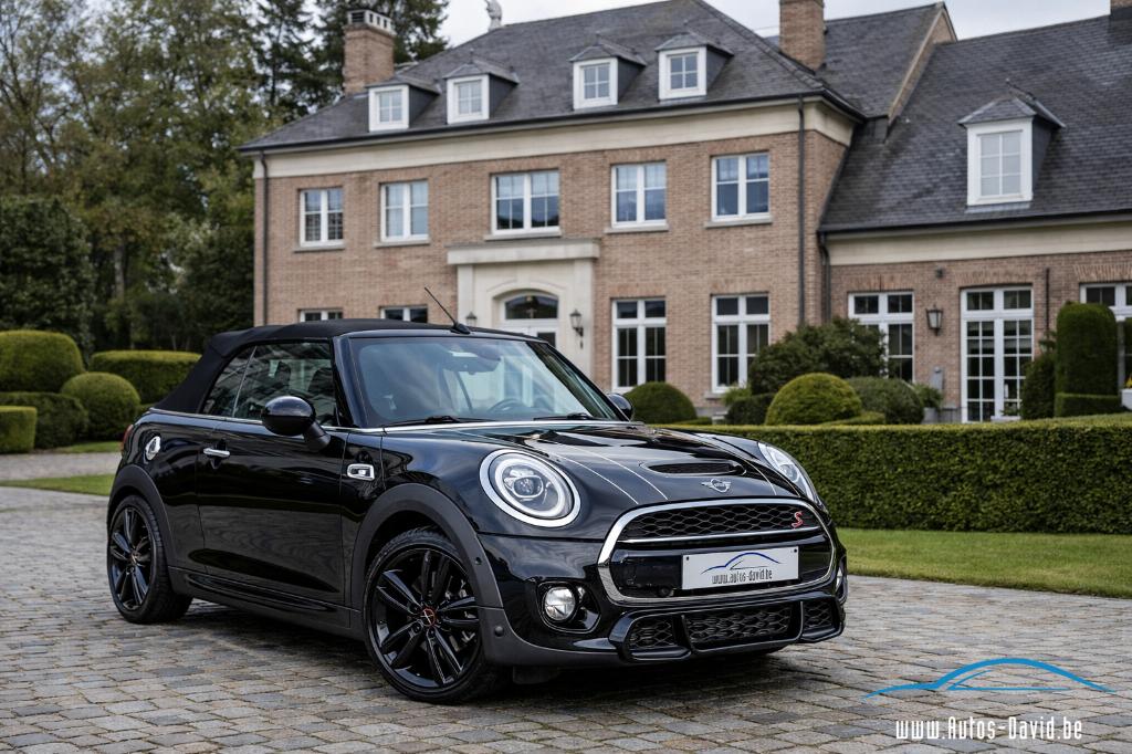 Mini Cooper S Cabrio John Cooper Works 2.0 Turbo, Auto's, Voorwielaandrijving, 4 cilinders, Cabriolet, Zwart
