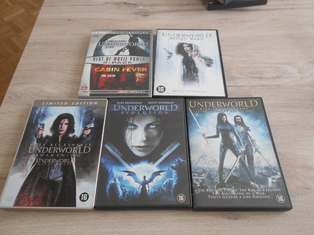 5 dvd underworld, Ophalen of Verzenden, Zo goed als nieuw, Overige genres