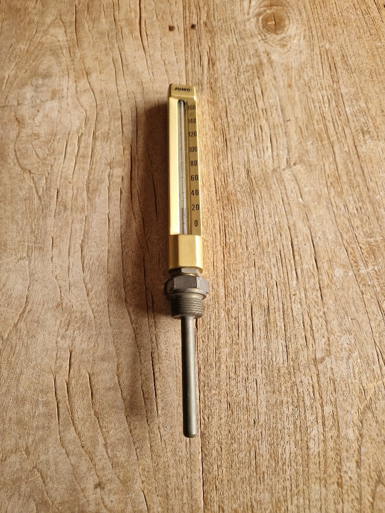 Industriële Thermometer Jumo 0 - 160 C, Antiek en Kunst, Ophalen of Verzenden