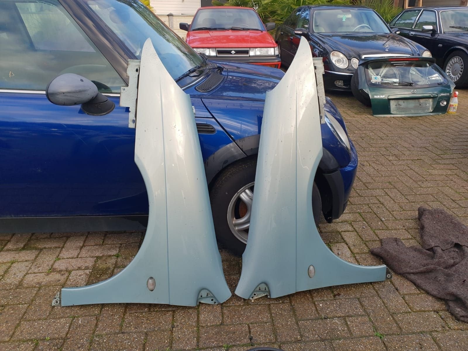 CITROËN C5 VOORSCHERMEN BJ 2003, Gebruikt, -, -, Ophalen of Verzenden