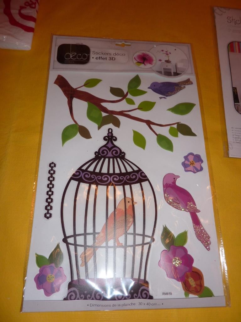 Déco Stickers Effet 3D pour chambre d'enfants, Enlèvement, Neuf, Décoration murale