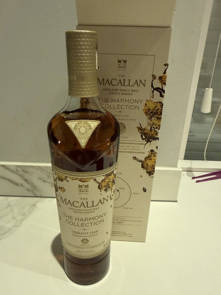 Macallan Harmony Vibrant Oak 70cl 44,8% scellee en coffret, Neuf, Autres régions, Enlèvement ou Envoi, Pleine