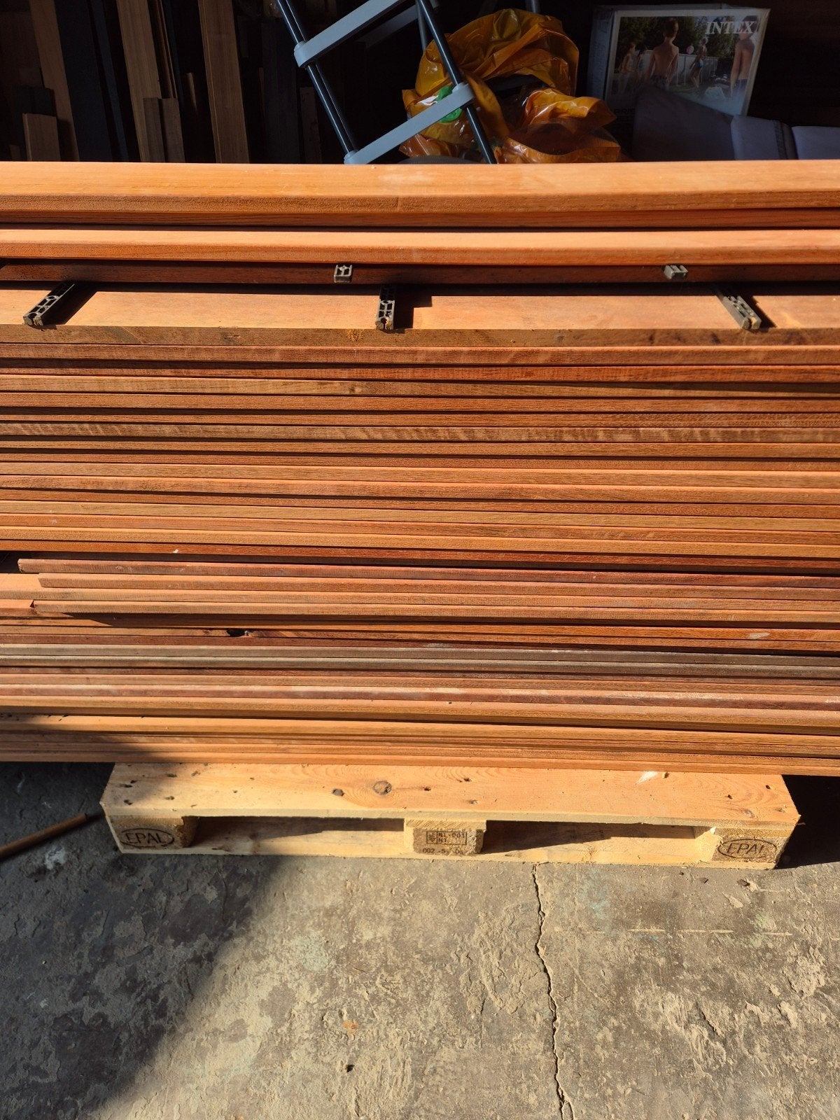 43m2 Ongebruikt tropisch hardhout (Jatoba), Tuin en Terras, Ophalen