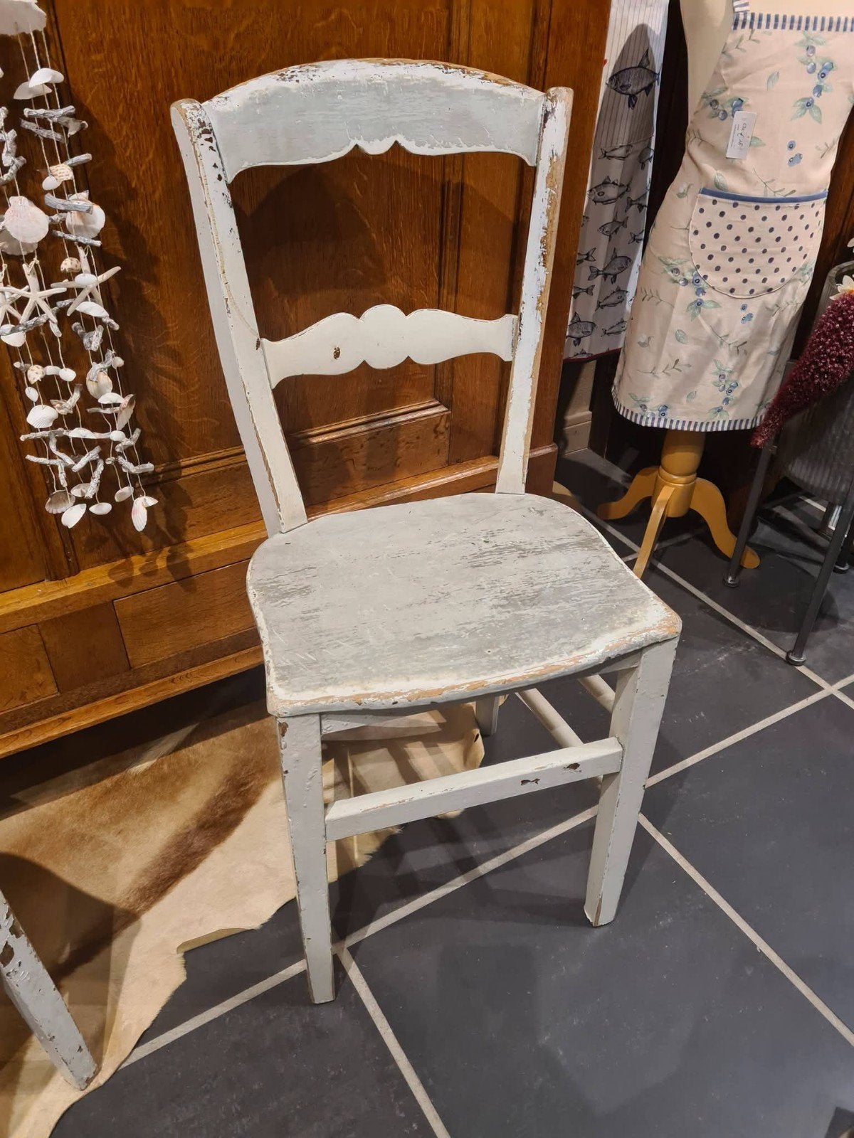 brocante stoeltjes, oude keukenstoelen keukenstoeltjes, Ophalen, Grijs