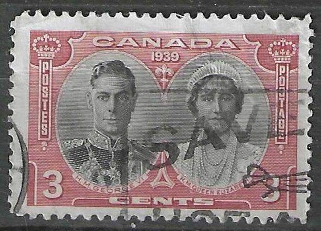 Canada 1939 - Yvert 204 - George VI en Elisabeth - 3 c. (ST), Verzenden, Gestempeld