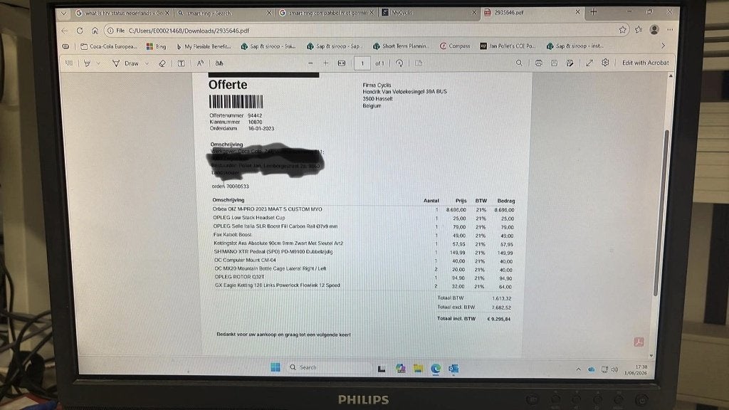 Orbe Oiz M-pro 2023 (small), Fully, 49 tot 53 cm, Zo goed als nieuw, Schijfrem