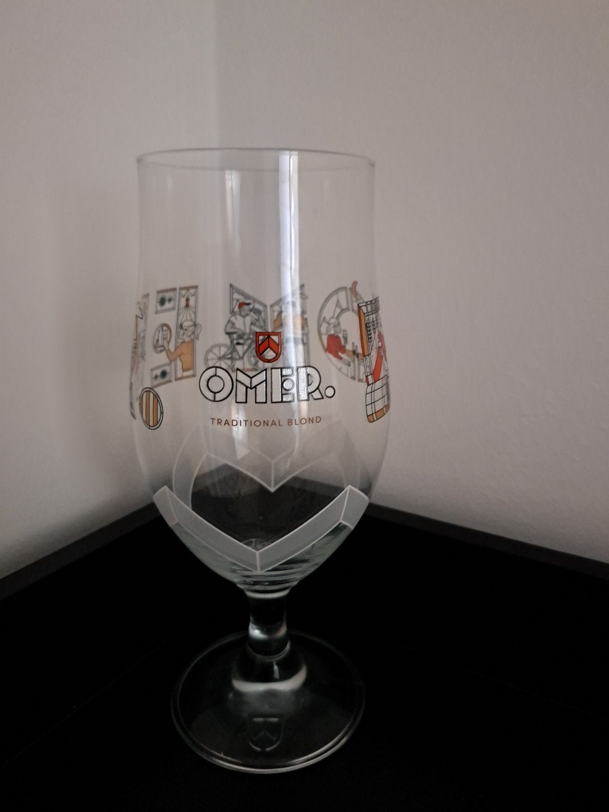 Verre Omer, Collections, Enlèvement ou Envoi, Comme neuf, Verre à bière