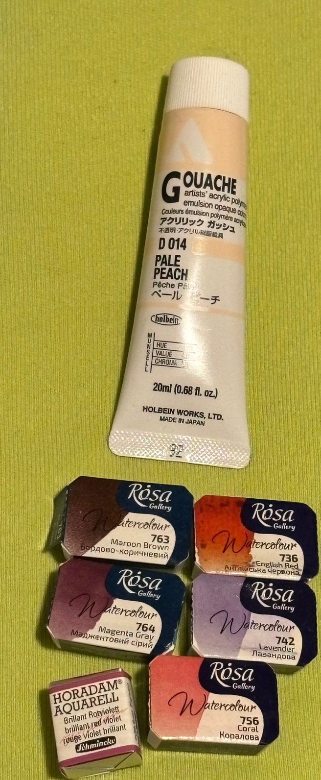 Lot Rosa, Sennelier en Holbein verf NIEUW, Hobby & Loisirs créatifs, Peinture, Envoi, Comme neuf